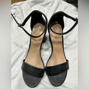 Kelly & Katie Black Ankle Strap Heels